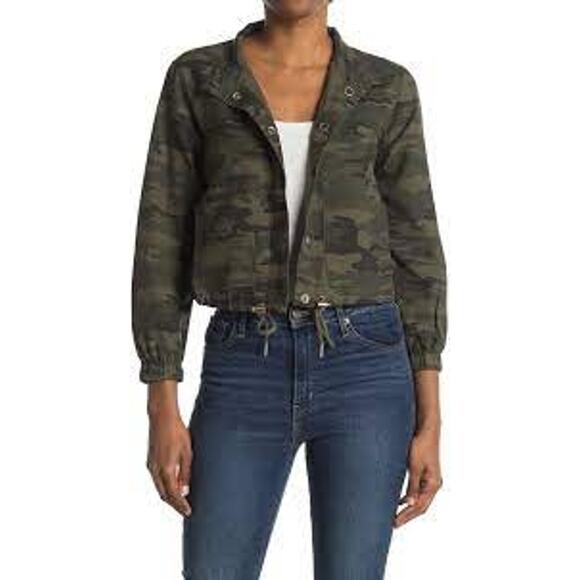 Sanctuary Camo Drawstring Women's Jacket-NWT Size: Large Petite - Picture 1 of 8